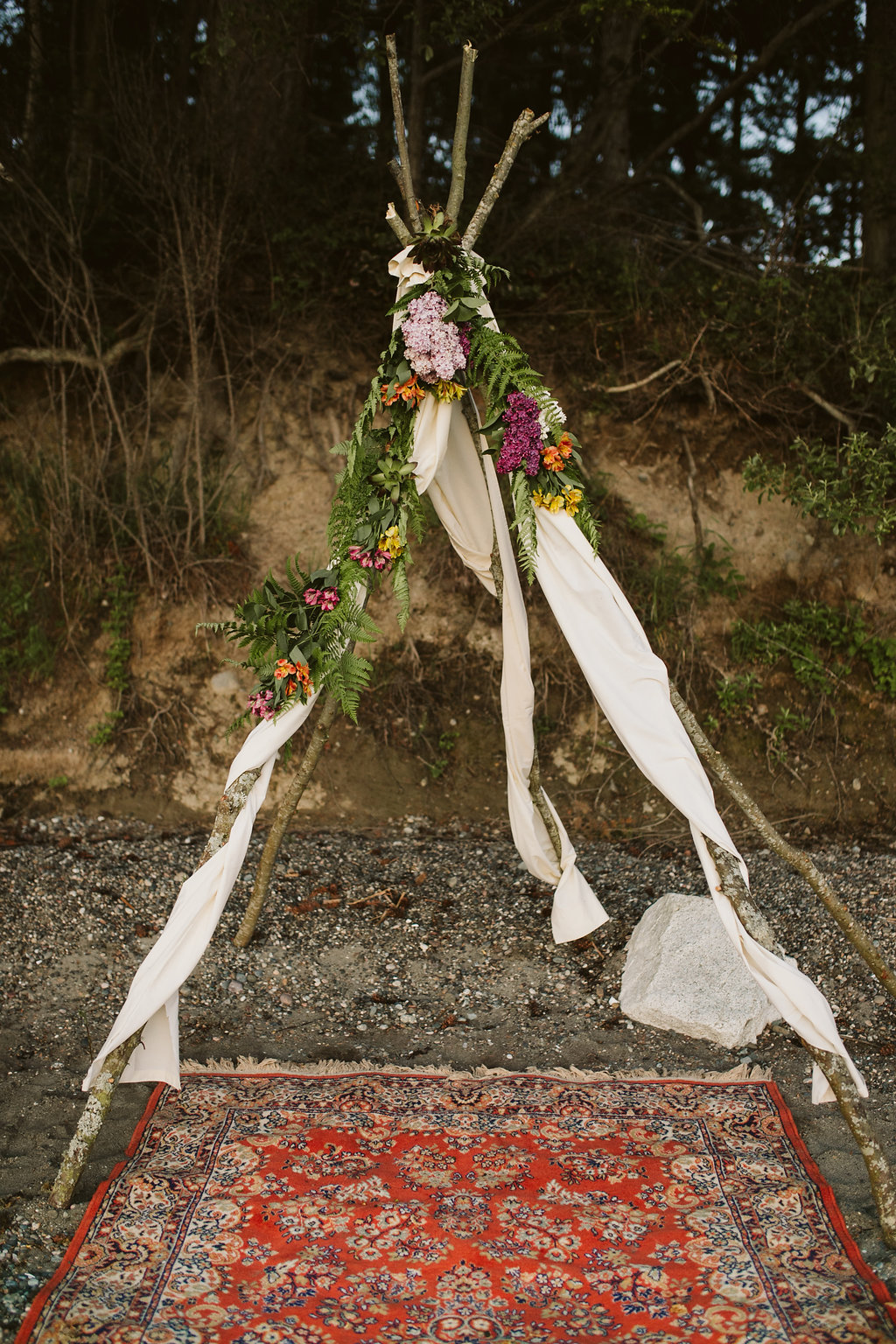 editorial style boho wedding shoot
