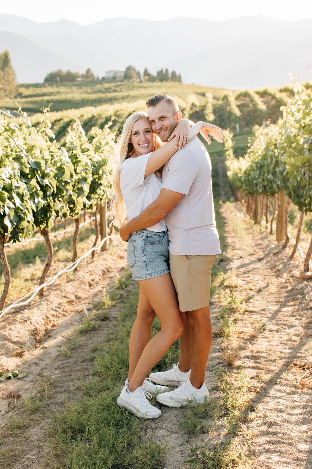 Chelan Winery Engagement Photos