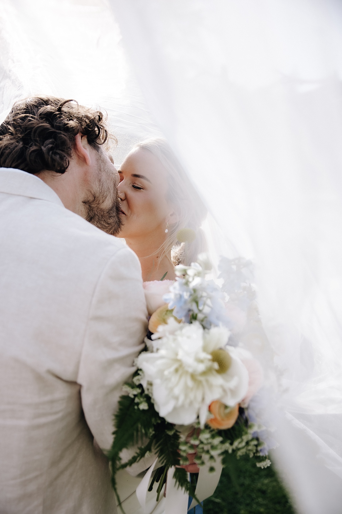 Romantic golden hour portrait at Rosario Resort on the San Juan Islands